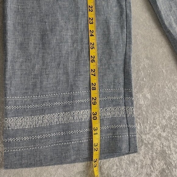 Norton McNaughton Petites Linen Cotton Blend Baby Blue 2pc Pants Suit Size PM - Picture 11 of 16